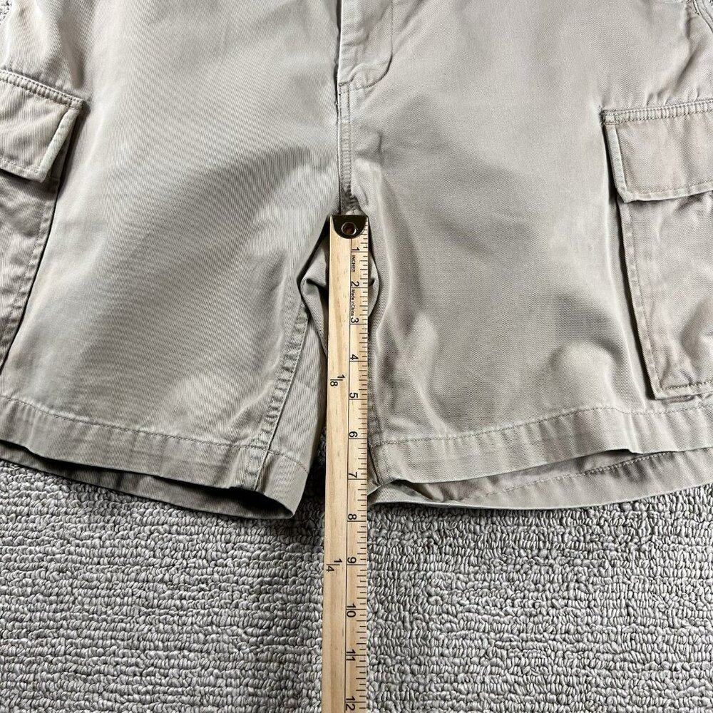 Polo Ralph Lauren Flat Front Cargo Shorts Pockets Beige Men’s Size 34 x 8 - Picture 5 of 6